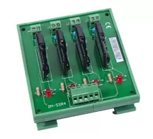 Solid State Relay Module with 4 Optically Isolated Digital Output Channels, 1 Form A.  

