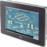 8.4'' resistive touch panel monitor with RS-232 and USB interface. Works with ICP DAS <a href=''http://www.icpdas-usa.com/search-result.php?searchproduct=wp-8''>WP-8000</a> Windows CE based PAC's, <a href=''http://www.icpdas-usa.com/linpac.html''>LP-8000</a> Linux based PAC's, and <a href=''http://www.icpdas-usa.com/x_pac_windows_xp_embedded_pac.html''>XP-8000</a> Windows XP embedded controllers. IP65 front panel for protection against dust and water. Supports operating temperature of -20 ~ 70°C (-4F ~ 158F).